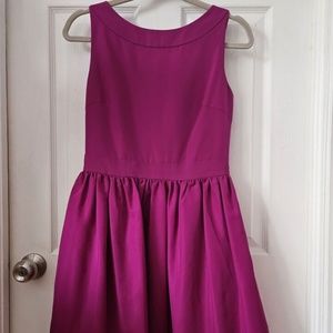 Ted Baker Purple Keyhole Back Bow Detail Dress Size 2